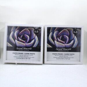 Two (2) Special Moments Memories Collection 5" x 5" Photo Frames In White